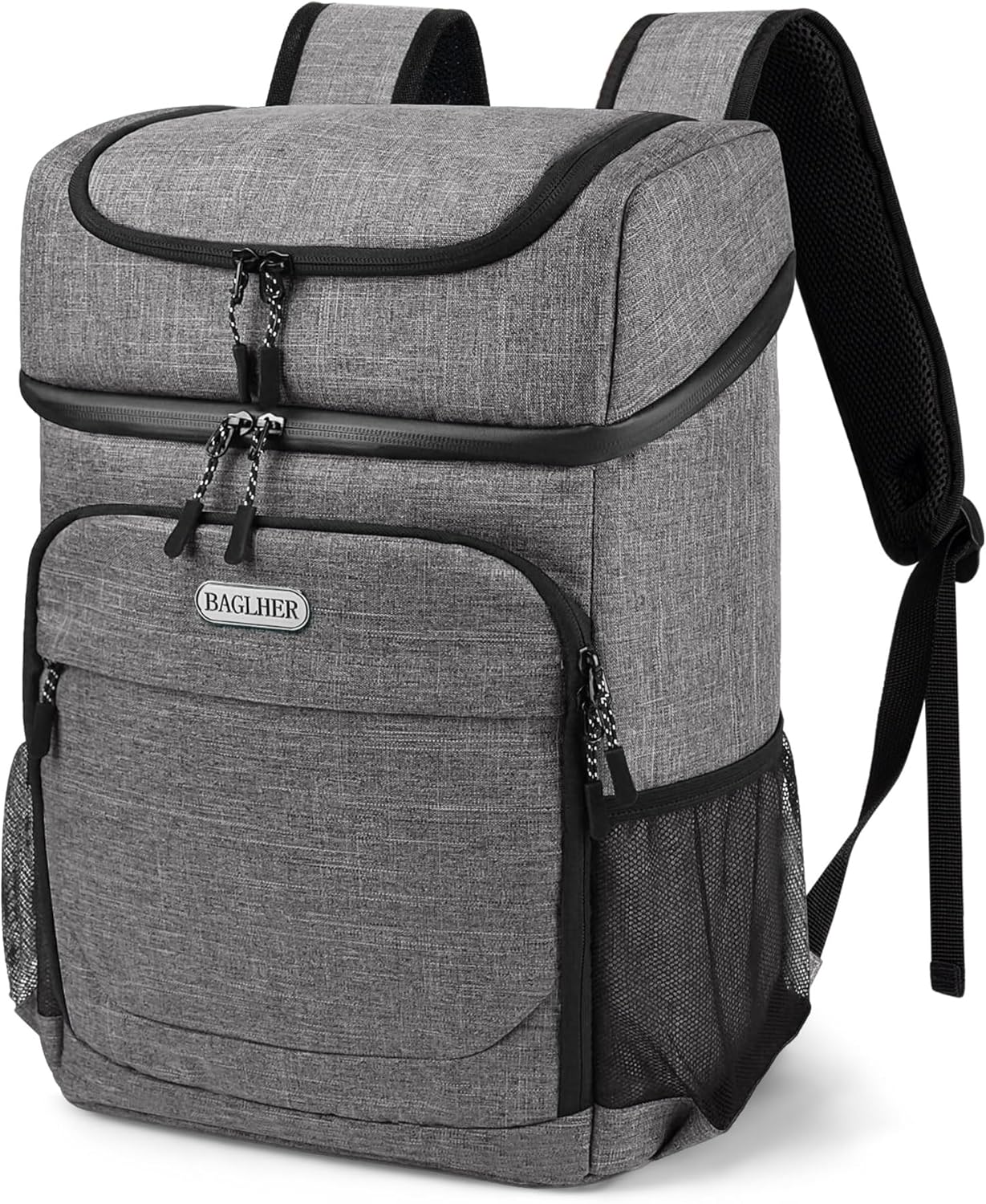 BAGLHER Lightweight Insulated Cooler Backpack - 30 Cans, Leak-Proof for Lunch, Picnic, Hiking, Camping Trips