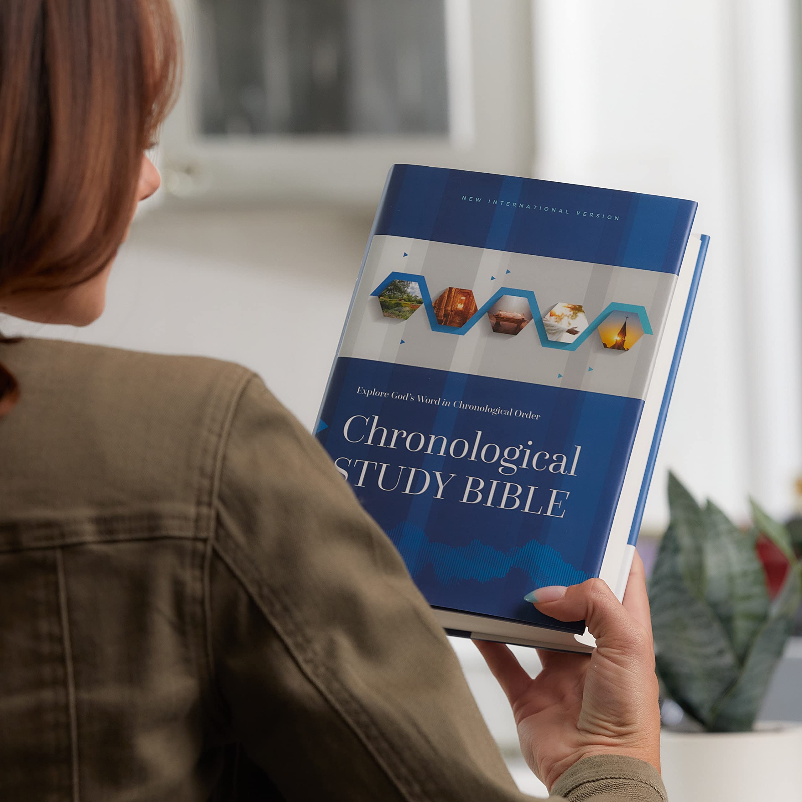 NIV, Chronological Study Bible, Hardcover, Comfort Print: Holy Bible, New International Version