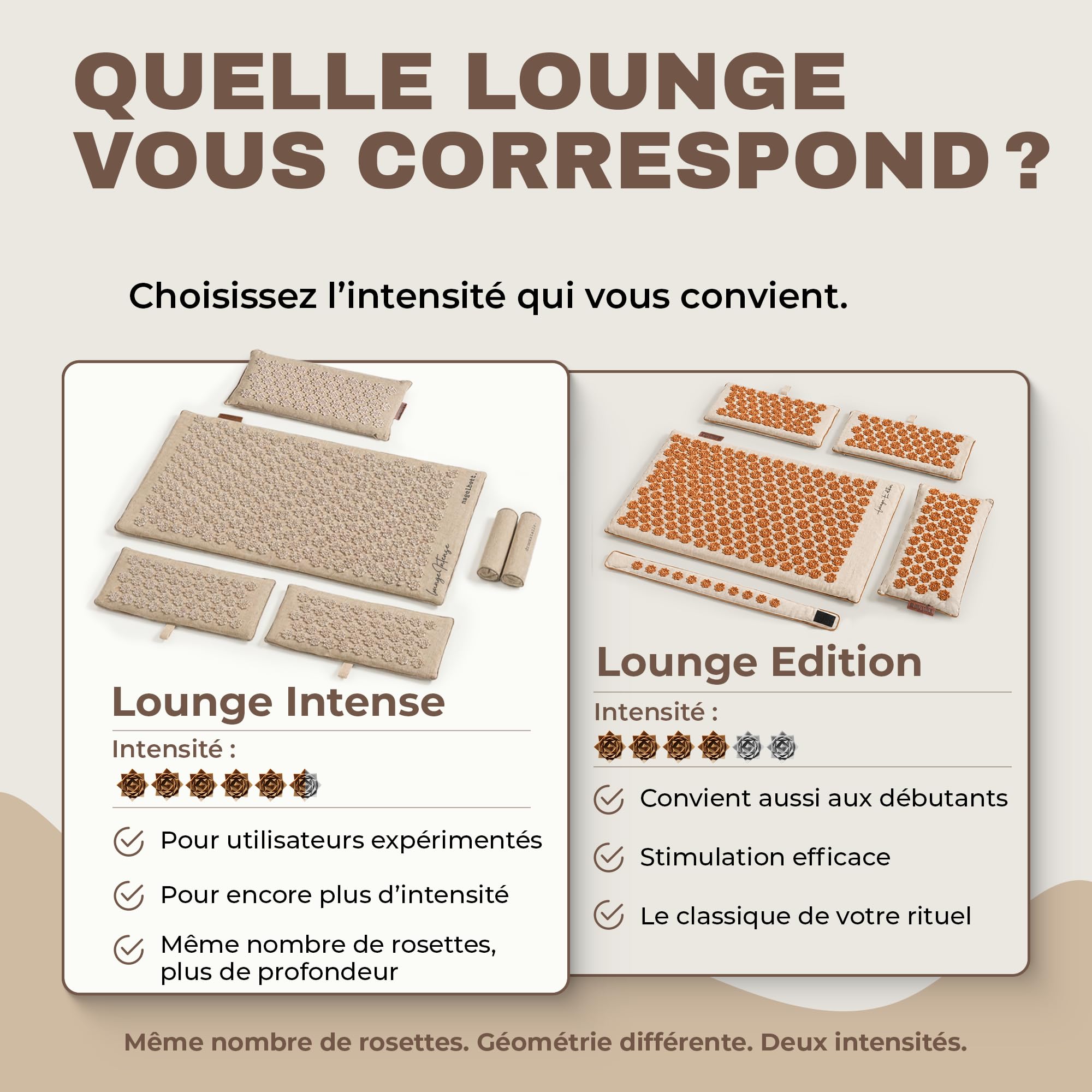 Glanzstück Berlin®: Tapis d'acupression XXL Lounge Intense pour tout le corps, idéal pour les débutants, en cas de tension, maux de tête, maux de dos, stress