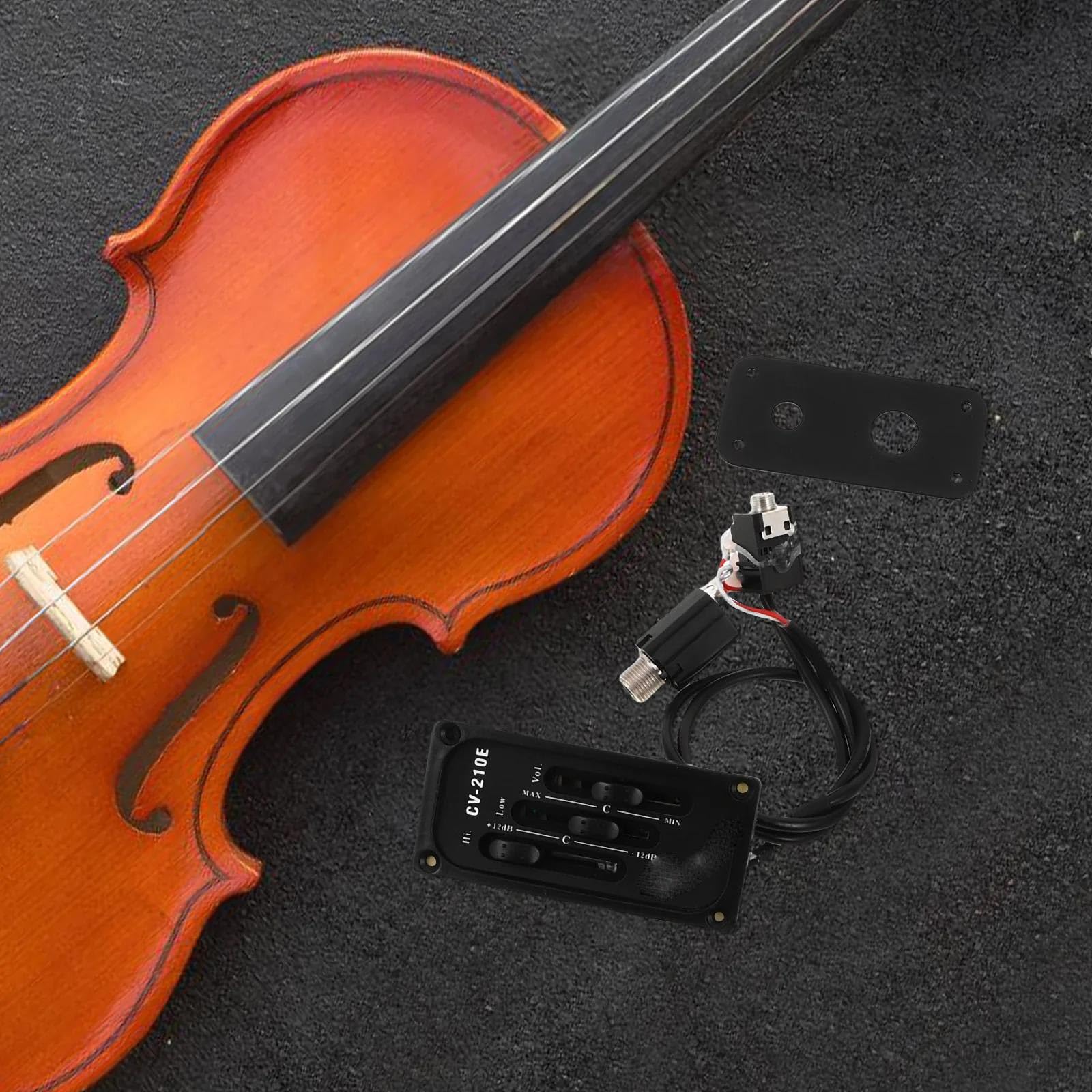 Accesorios Profesionales Violin Accesorio Violín Eléctrico Con Boca Ligera Y Ecualizador Ajustable Para Alta Precisión.