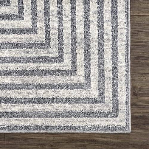 Miniatura 5 de Abani Alfombra de área, 4 x 6, colección Mist, diseño moderno de arte optativo, pelo mediano, hecho en Turquía, resistente a las manchas y al