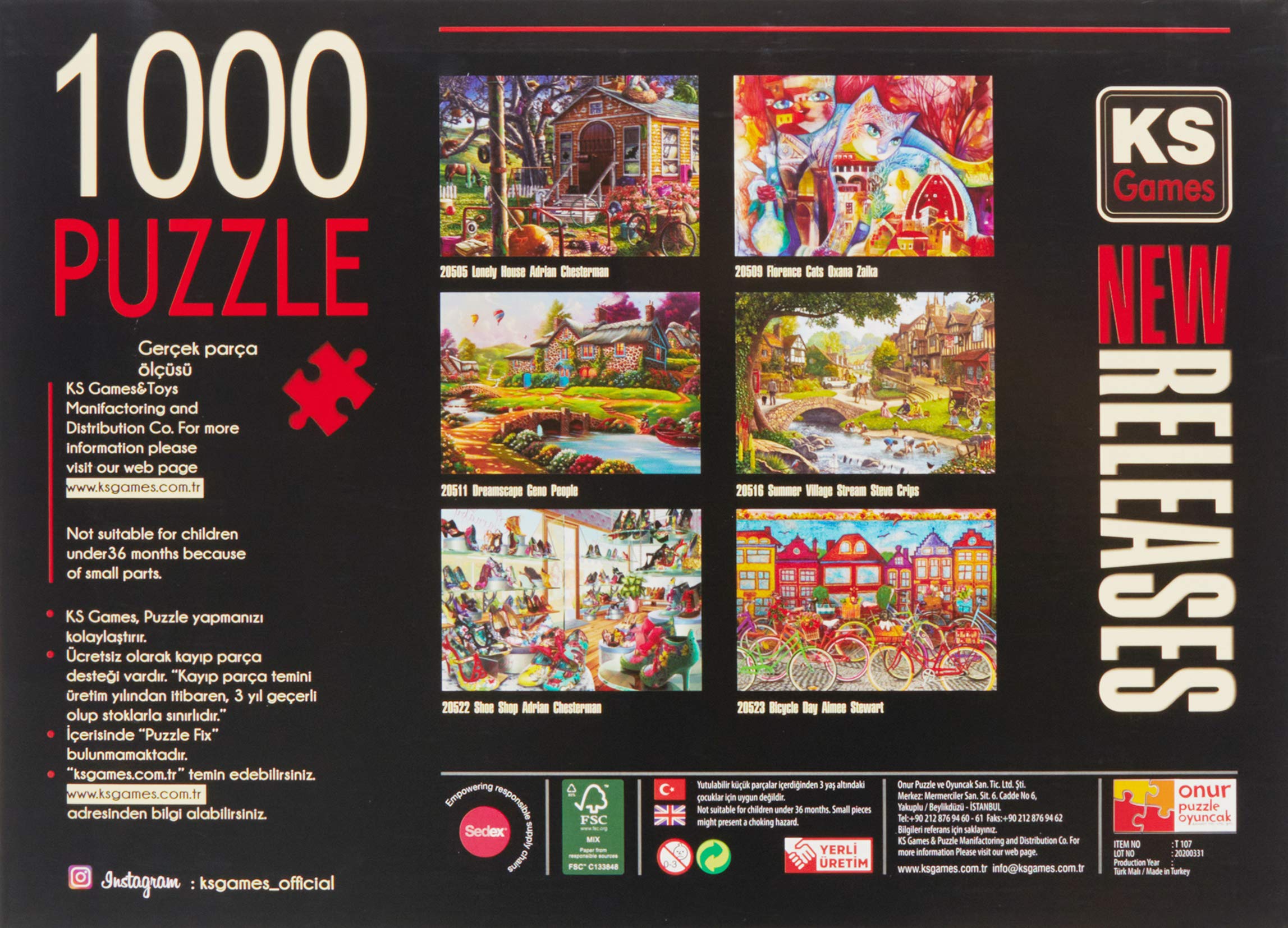 SK Puzzle 1000 elementów dla dorosłych - Warsztaty robotów