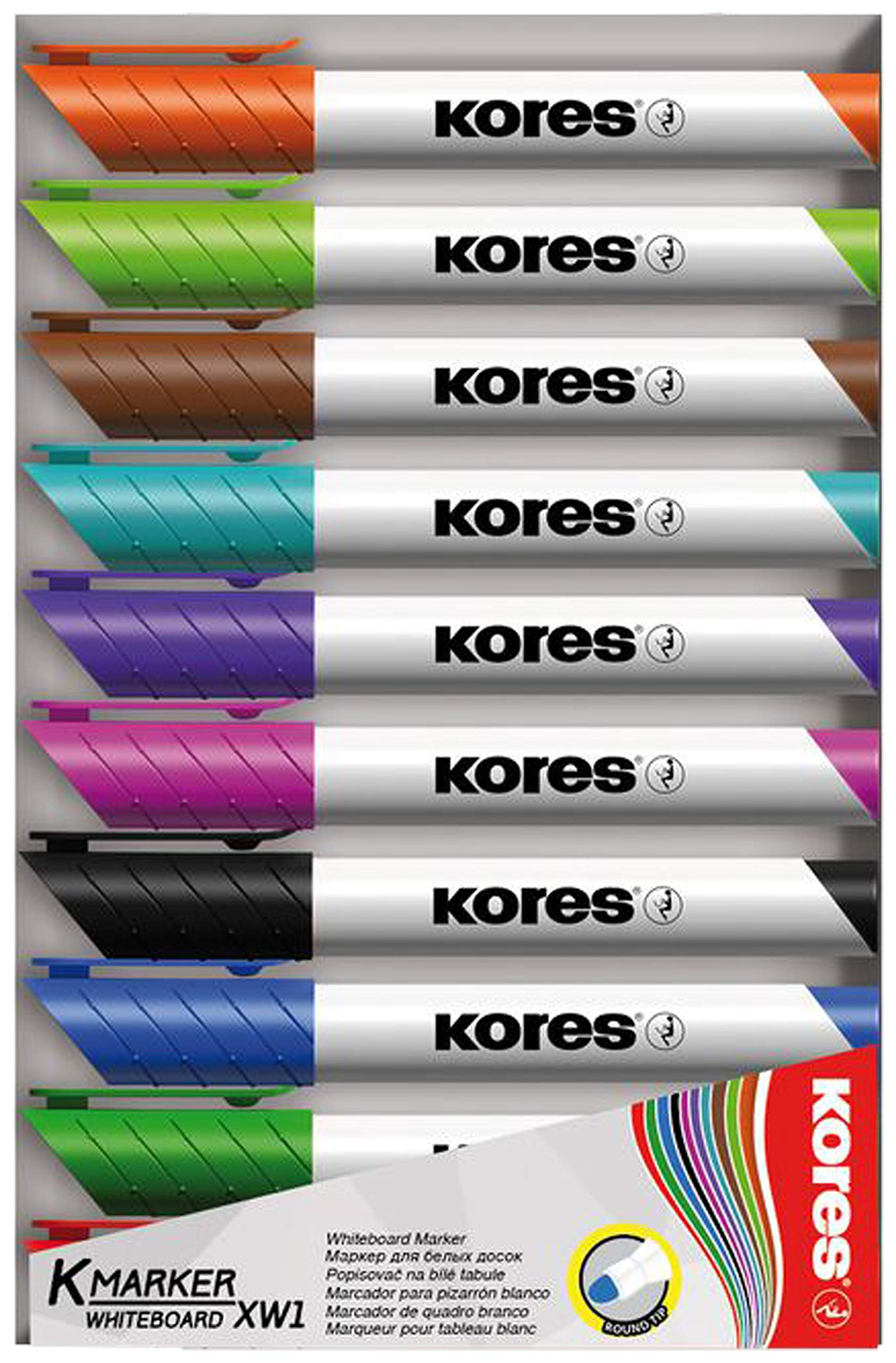 Kores Whiteboard Reiniger, Pump-Spray-Flasche, 250 ml (3, Whiteboard-Reiniger + Löscher + 10 Marker)