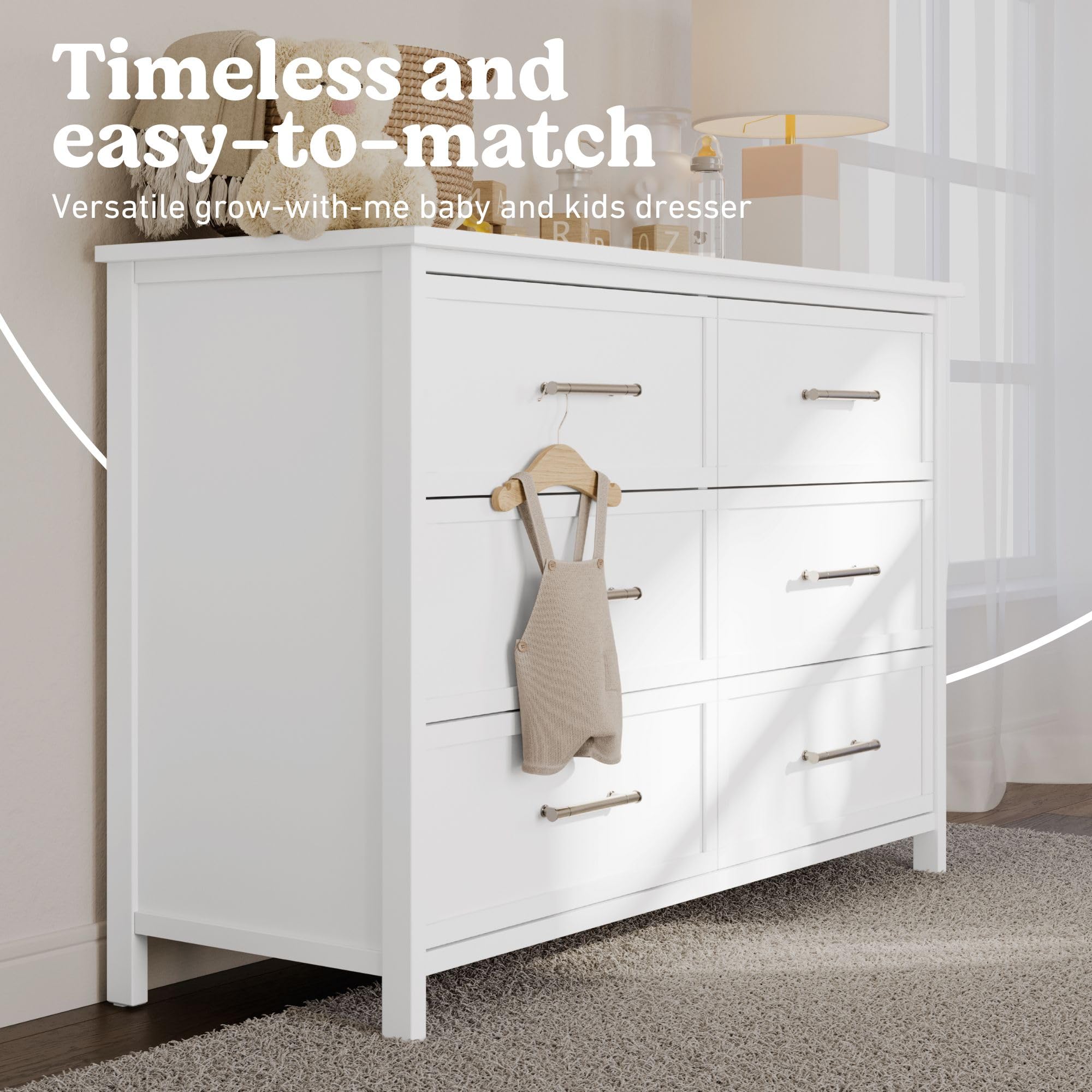 Graco Classic 6-Drawer Dresser, White