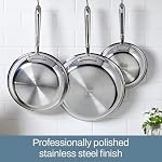 All-Clad D3® Stainless Steel 10 Piece Cookware Set, Includes Frying Pans, Saucepan, Sautépan, Stockpot - Professional Grade -Oven Safe & Induction Compatible