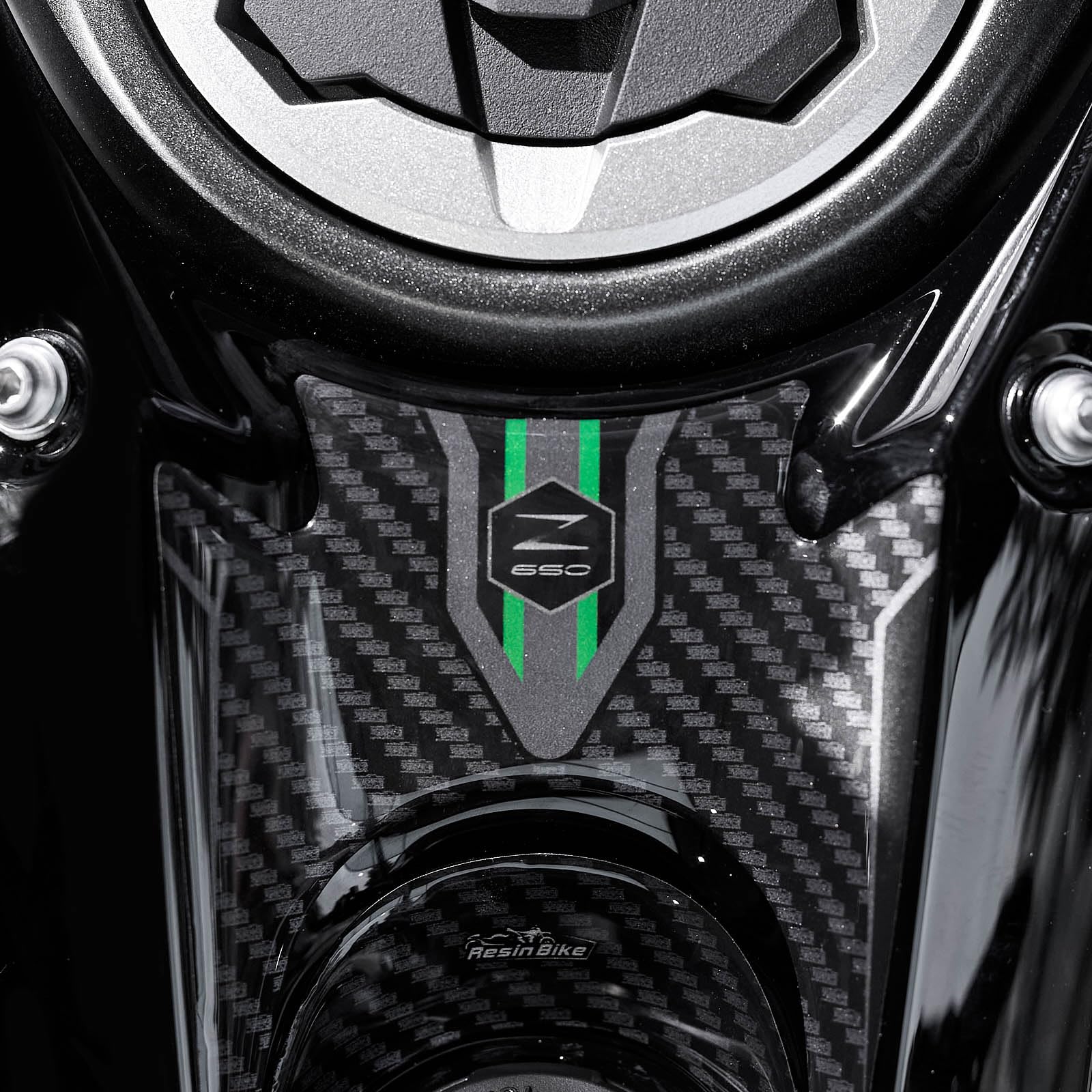 Adesivi 3D compatibili con Kawasaki Z 650 2024-2025 Protezione Cupolino