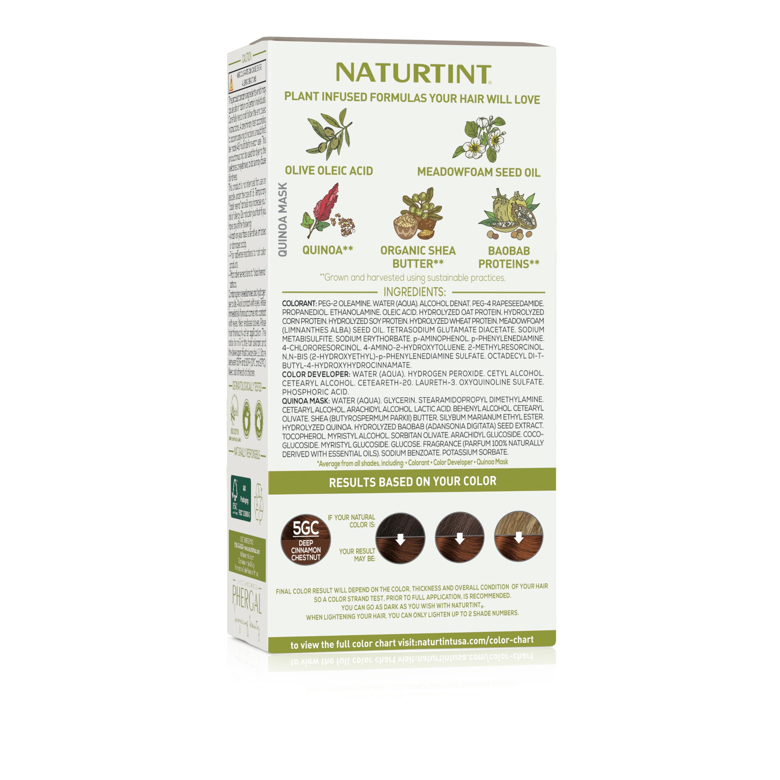 Amazon.com : Naturtint 5GC Deep Cinnamon Chestnut Permanent Hair