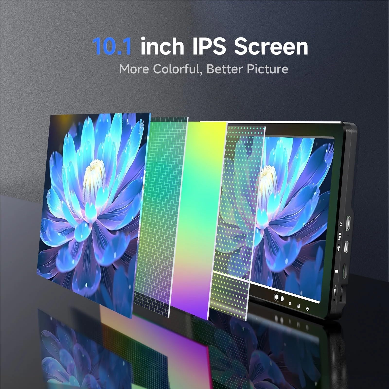 Digitales Mikroskop. 10,1" HDMI Digitalmikroskop 2000X Mit LEDs 20MP Tragbar