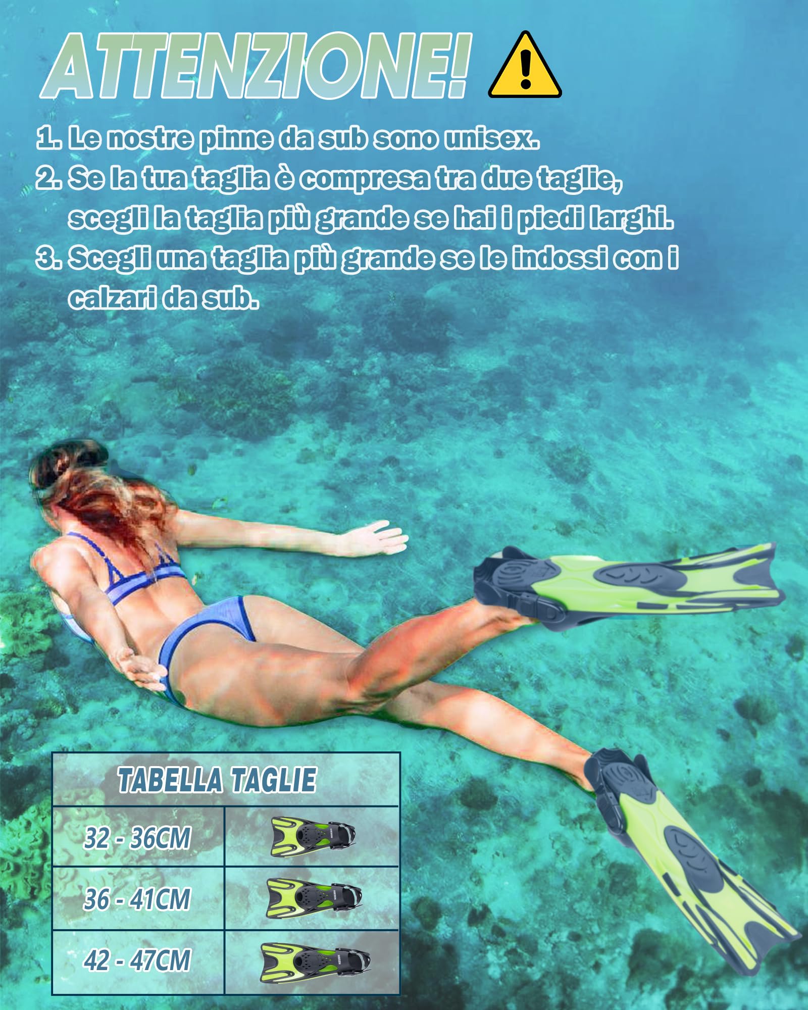 Hikeen Pinne Regolabili, Pinne Corte per Adulti e Bambini, Pinne da Piscina Unisex a Tallone Aperto, Pinne per Snorkeling Leggere con Sacca in Rete