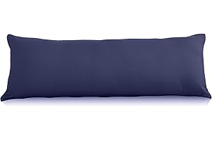 EVOLVE Ultra Soft 21x54 Navy Body Pillow Cover with Zipper