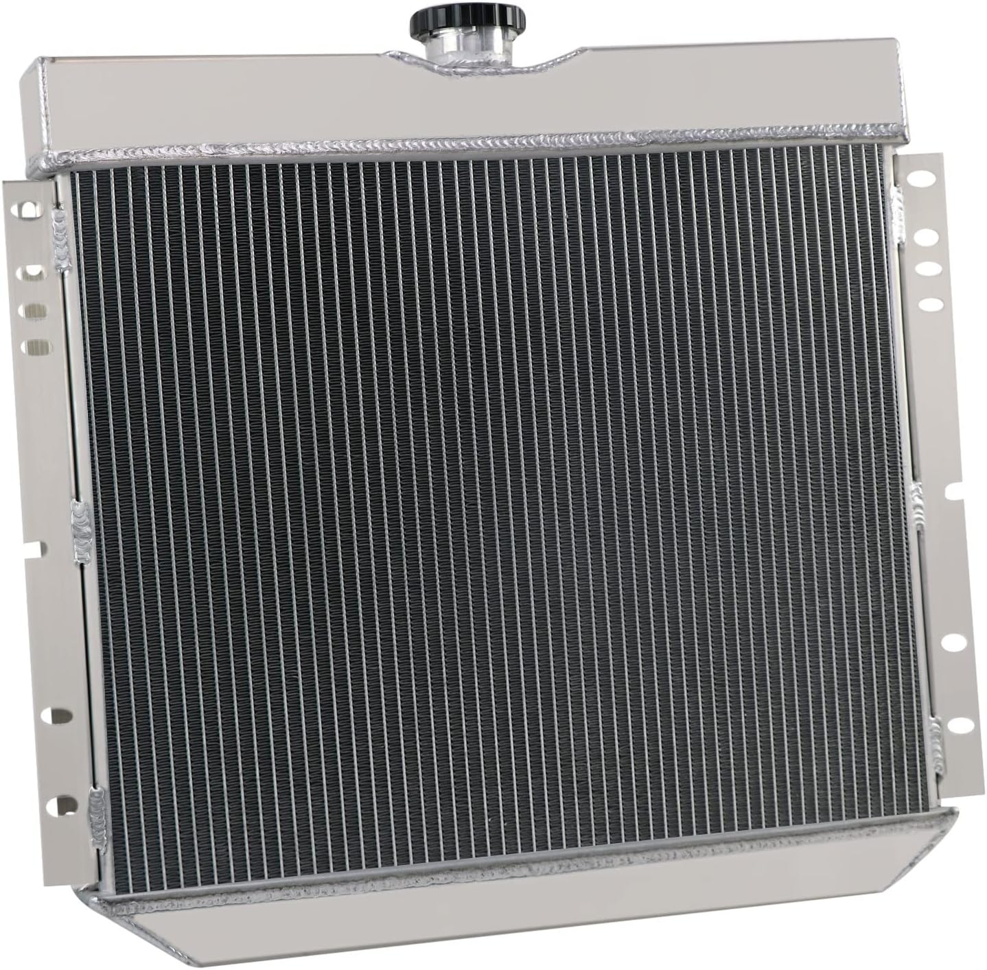 4 Row Aluminum Radiator for 1967-1970 for Ford Mustang Falcon Fairlane Torino Galaxie Country Sedan Squire Ltd Mercury Cougar 20" Wide Core 1968 1969 67 68 69 70