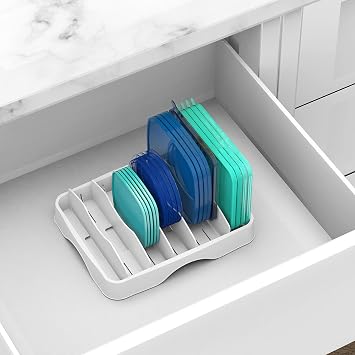 Simple Houseware Food Container Lid Storage 13 x 10 Adjustable Divider