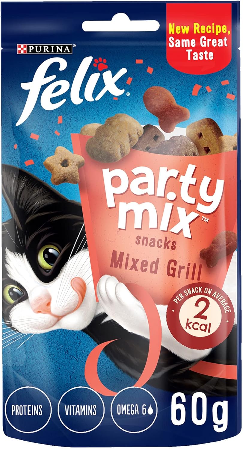 Felix Snack Party Mix Mixed Grill 8 x 60 GR Amazon.fr Animalerie