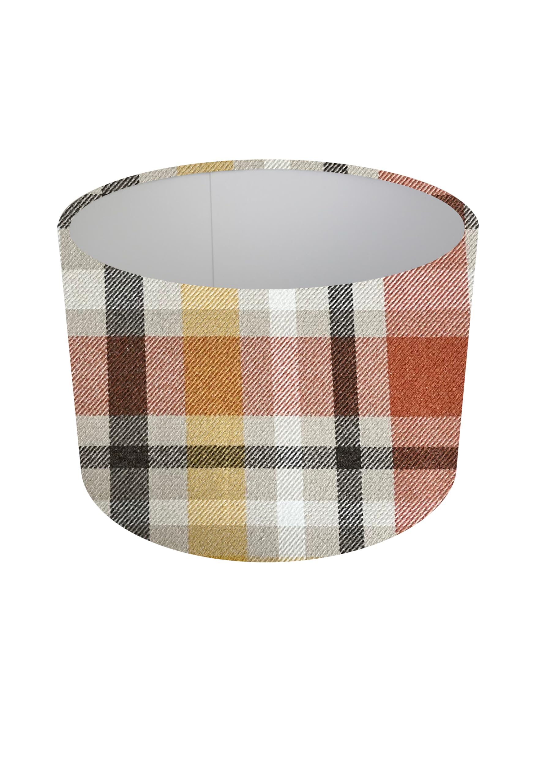 Kushade Auburn Troon Spice Tartan Tweed Highland Country Check Lampshade (Diameter 50Cm)