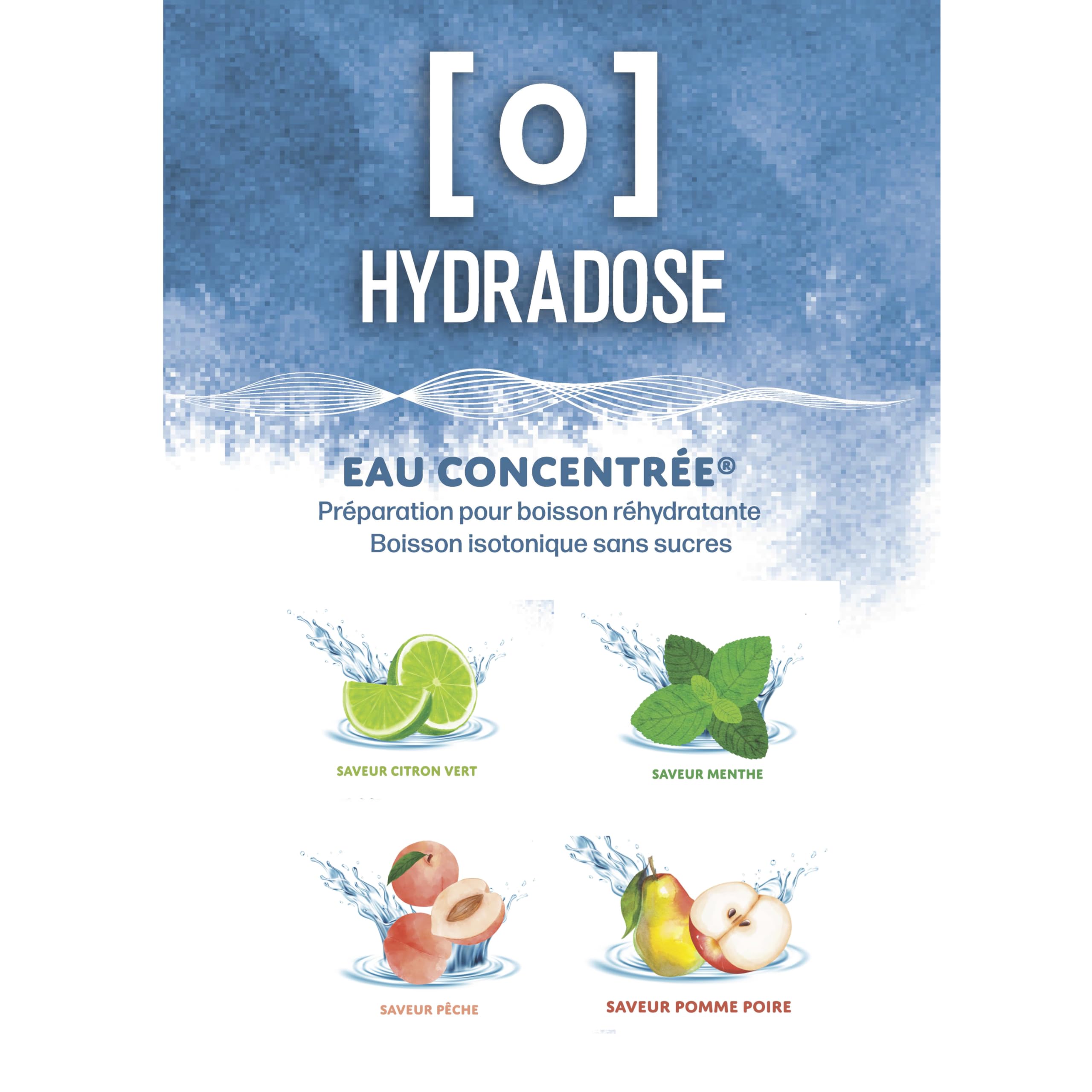 Hydradose Eau Concentrée Goût Neutre - 10 Sachets - Améliore l’Hydratation - Réhydratant pour Sportifs, Séniors, Chaleurs, Fièvres, Perte de Soif - N1131