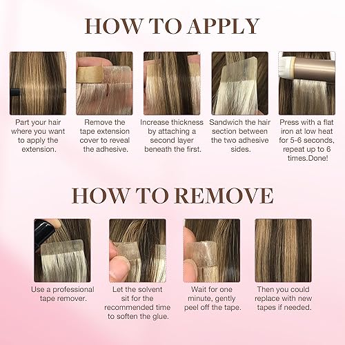 Miniatura 5 de GOO GOO Cinta adhesiva de doble cara para extensión de cabello, cinta de reemplazo profesional y fuerte para extensiones de cabello con cinta, 120