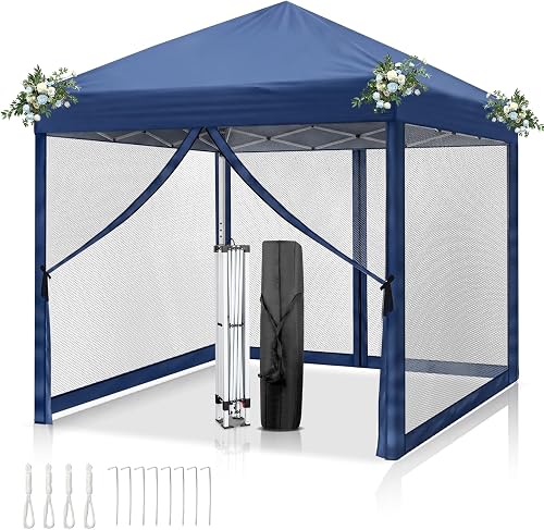 Tonnelle Pliable 3x3 m Imperméable Anti-UV 50+ LEADZM