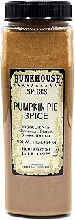 BUNKHOUSE Pumpkin Pie Spice, 16 oz – All-Natural Blend of Cinnamon, Clov...