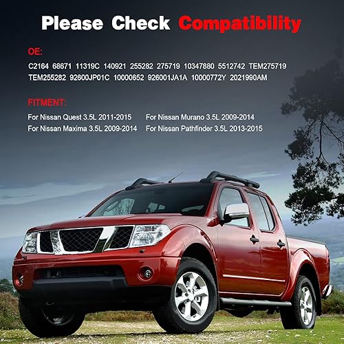 Miniatura 2 de Compresor de CA compatible con 3.5L para Nissan para Maxima para Pathfinder para Murano para Quest 2009-2015 Compresor de aire acondicionado y