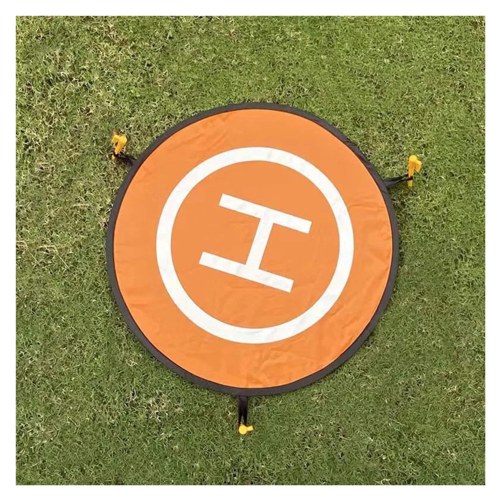 75/55 cm szybko składana podkładka do lądowania uniwersalny fartuch parkingowy drona FPV składany wodoodporny pyłoszczelny podkładka do DJI Spark FPV Racing Drone akcesoria (75 cm pomarańczowy