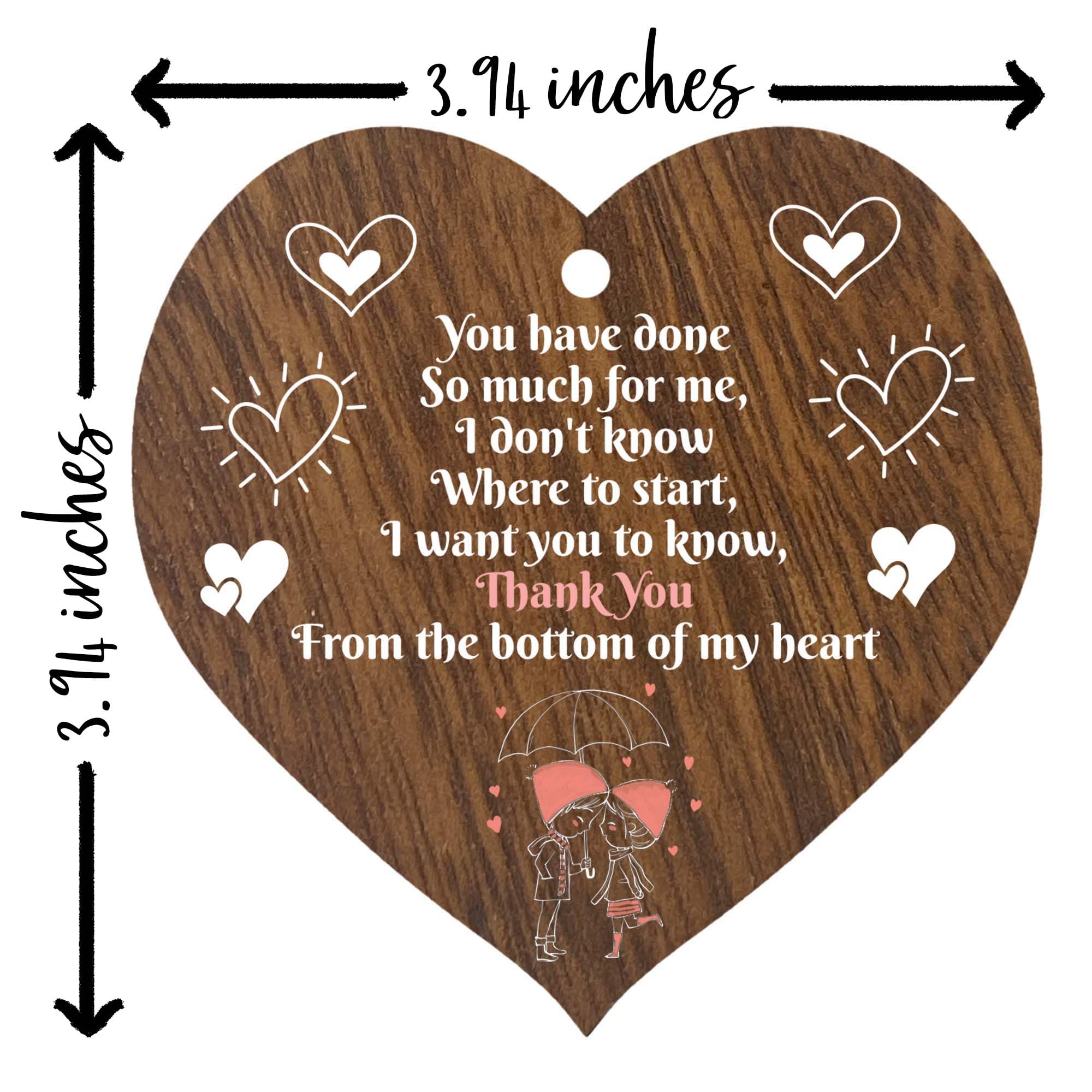 The Plum Penguin Targa In Legno A Forma Di Cuore: Regalo Di Compleanno Con Frase Divertente Sulle Parole - 3