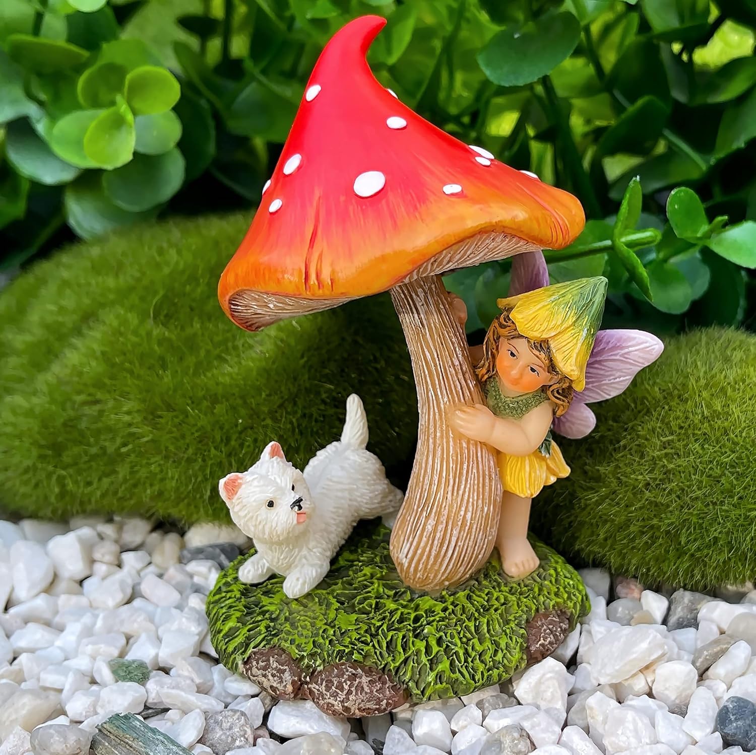 Mood Lab Fairy Garden - Miniature Figurines & Accessories - Hide and Seek Statue Kit - Outdoor or House Decor - Image 2