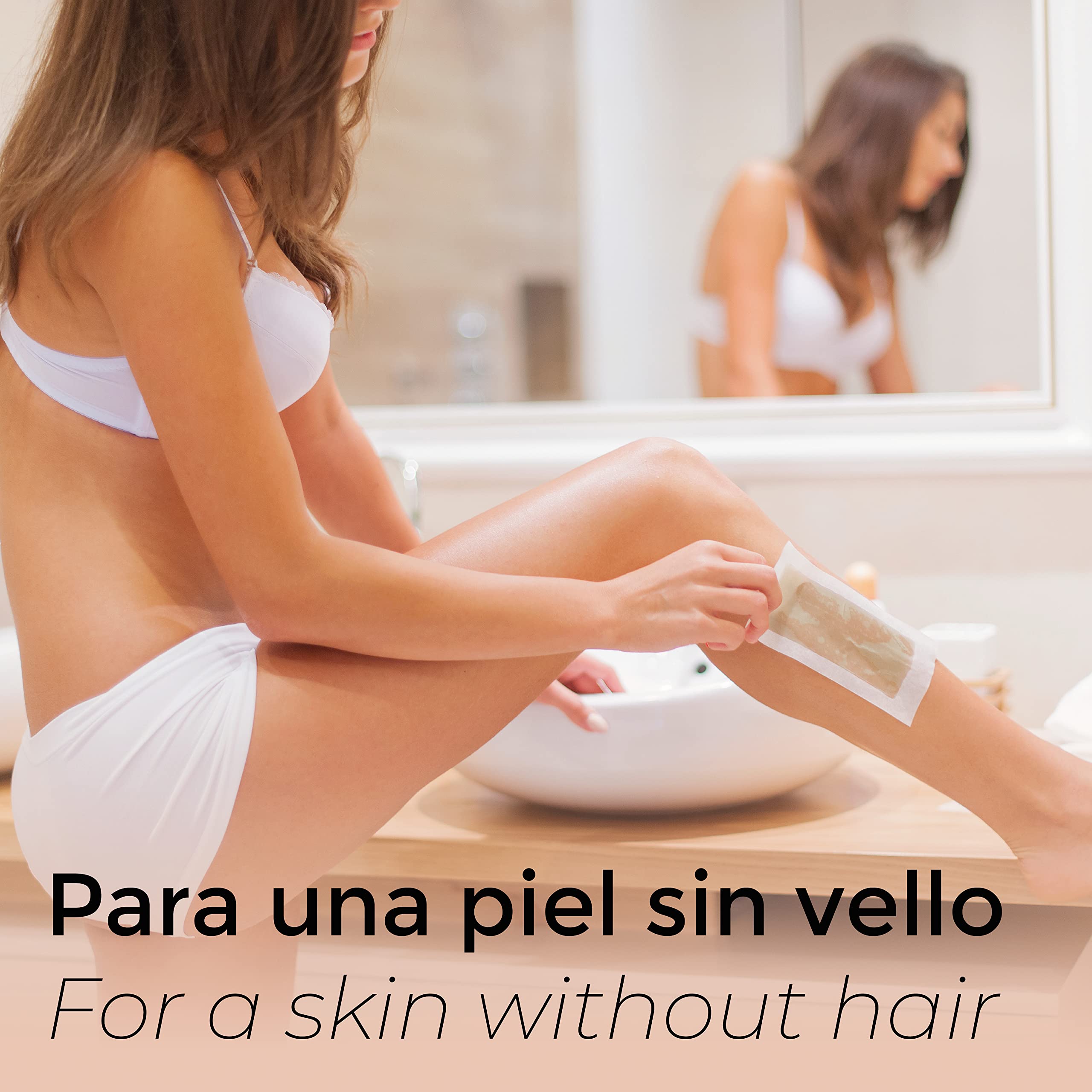 Lot de 1000 bandes d'épilation du corps - Bandes jetables pour l'épilation de la cire - Papier résistant et doux - Pour un usage professionnel et domestique