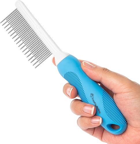 Miniatura 7 de Peines para perros y gatos para el aseo de gatos y perros de pelo largo  Cepillo desenredante para mascotas para cabello largo y rizado  Peine