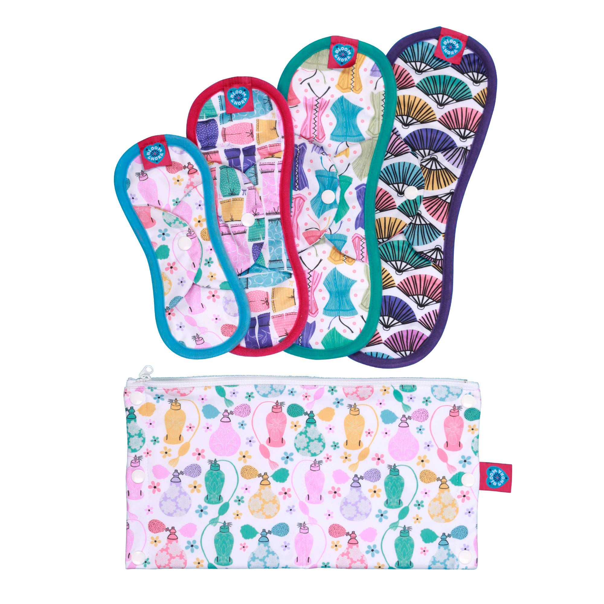 Bloom & Nora Reusable Sanitary Pad Trial Pack, Bamboo Bloomers