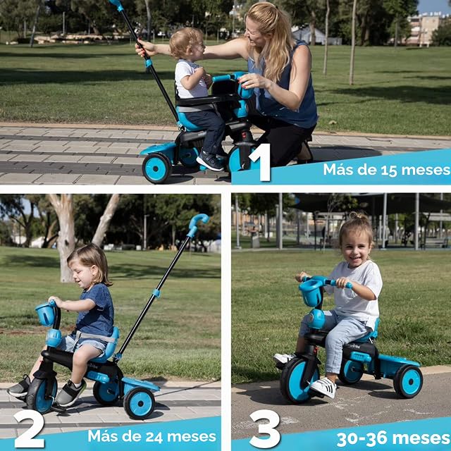 Foto 6 de 8 de Breeze 6050900 SmarTrike Breeze Triciclo multifunción ajustable 3 en 1 para niños pequeños de 15 meses a 36…