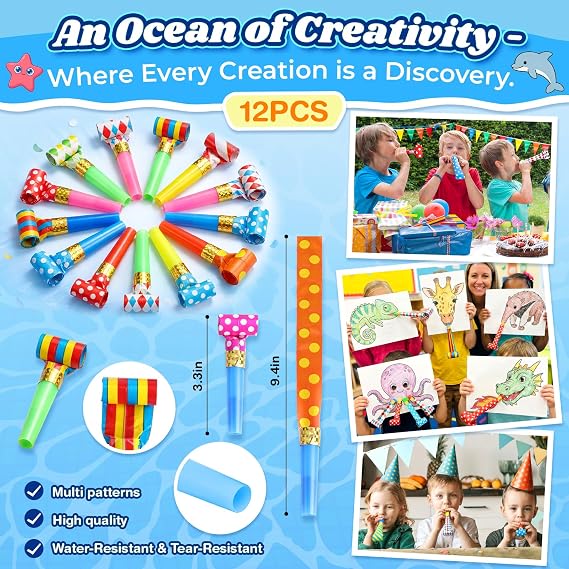 GIFTINBOX Beach Pool Party Favors,146PCS Pool Beach Toys for Kids Ages 4-8 8-12, Summer Party Favors for Kids, Beach Balls, Kids Sunglasses, Buckets Bulk Sand Toys, Birthday Party Decorations