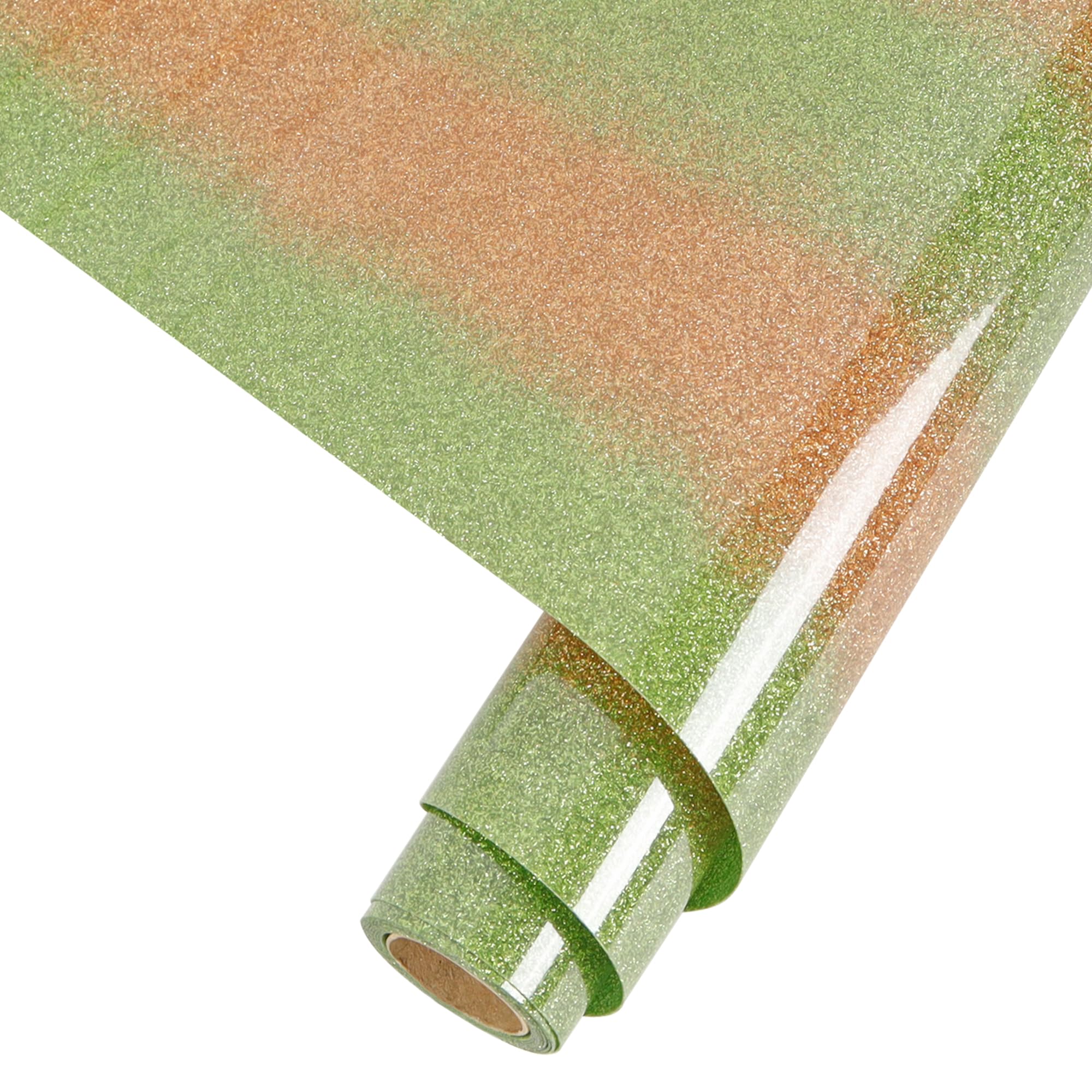 RENLITONG Rainbow Glitter HTV Heat Transfer Vinyl - 12Inch x 6ft Roll for T-Shirts &amp; All Cutter Machines - Easy to Cut &amp; Weed