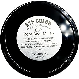 Pure Ziva Root Beer Matte Deep Bronze Red Brown Pressed Powder Single Vegan Eyeshadow; Talc, Paraben & Cruelty Free