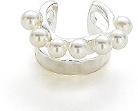 Vista 2 de C.Paravano Pendientes de oreja para mujer Aretes de oro Pendientes de plata de ley para mujer Puños de aretes para mujer sin perforar