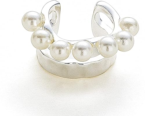 Miniatura 2 de C.Paravano Pendientes de oreja para mujer Aretes de oro Pendientes de plata de ley para mujer Puños de aretes para mujer sin perforar