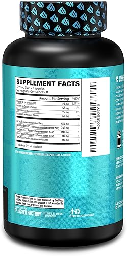 Miniatura 8 de Jacked Factory Dry-XT Pastillas de agua diuréticas - Suplemento natural Reduce la retención de agua y la hinchazón Extracto de raíz de diente