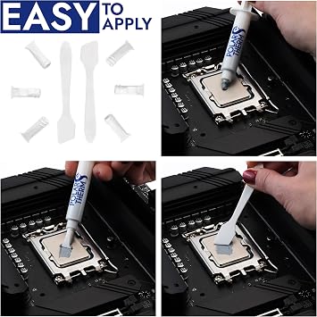 Polartherm X-8 by Thermal Grizzly - 10 Gram CPU Thermal Paste for CPU and GPU - High Thermal Conductivity, Long Durability, Non-Conductive Thermal Grease - Spatula Thermal Compound Kit