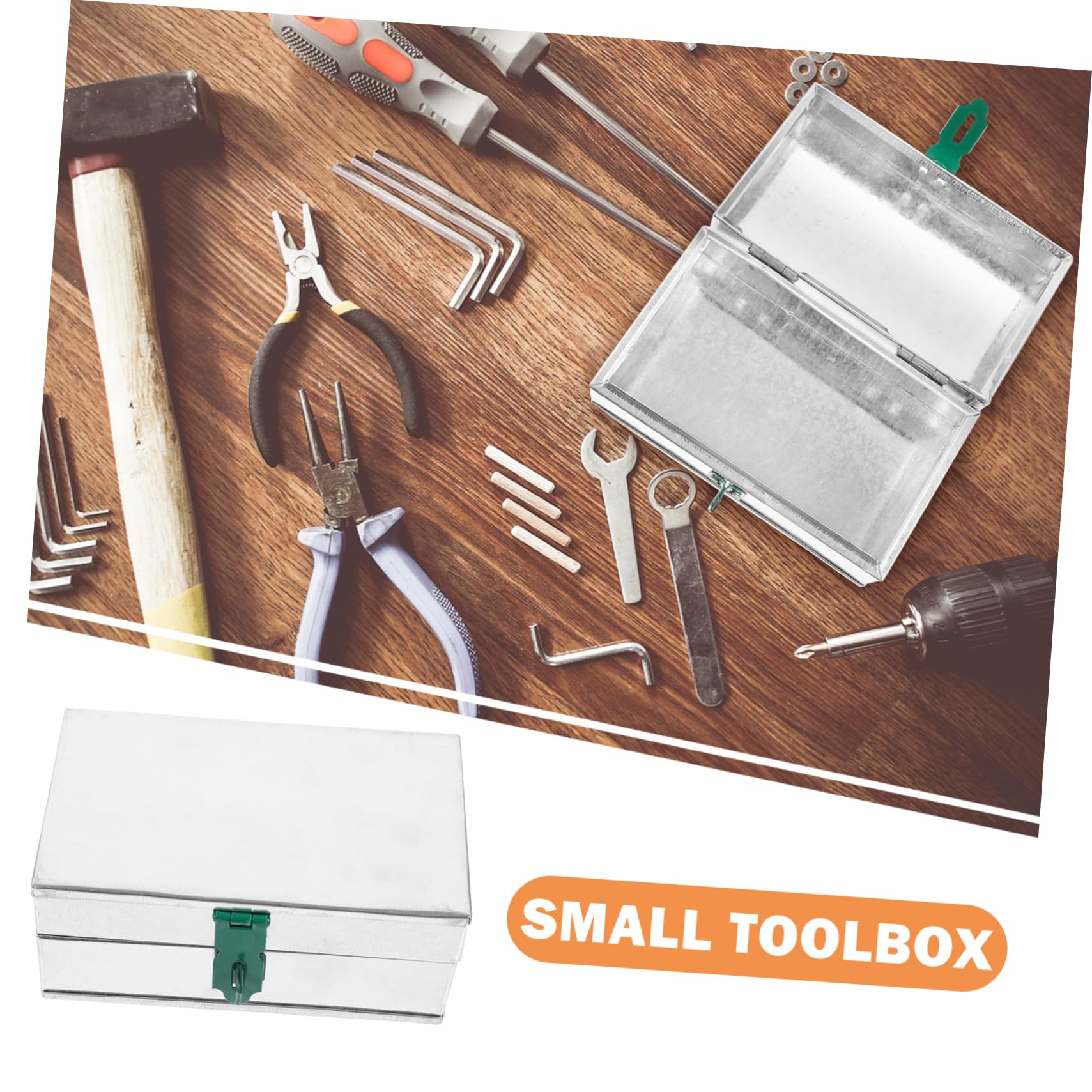 NUOBESTY 4 Pezzi Scatola Stoccaggio con Chiusura Organizer per Utensili da Giardino e Documenti Design Elegante e Pratico Spazio Conservazione Robusta e Facile da Trasportare