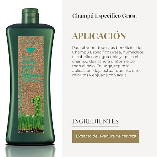 Miniatura 4 de Salerm Cosmetics Biokera Natura Champú Grasa Específica 33.8 fl oz