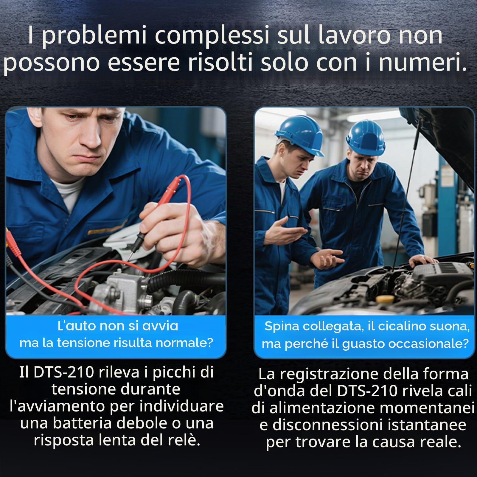 DST-210 Oscilloscopio Portatile Multimetro Digitale Generatore di Segnali 3 in 1 Multimetro Tester Elettricista 19999 Conteggi Testa Tensione CA/CC, Corrente, Capacità, Resistenza e Diodi