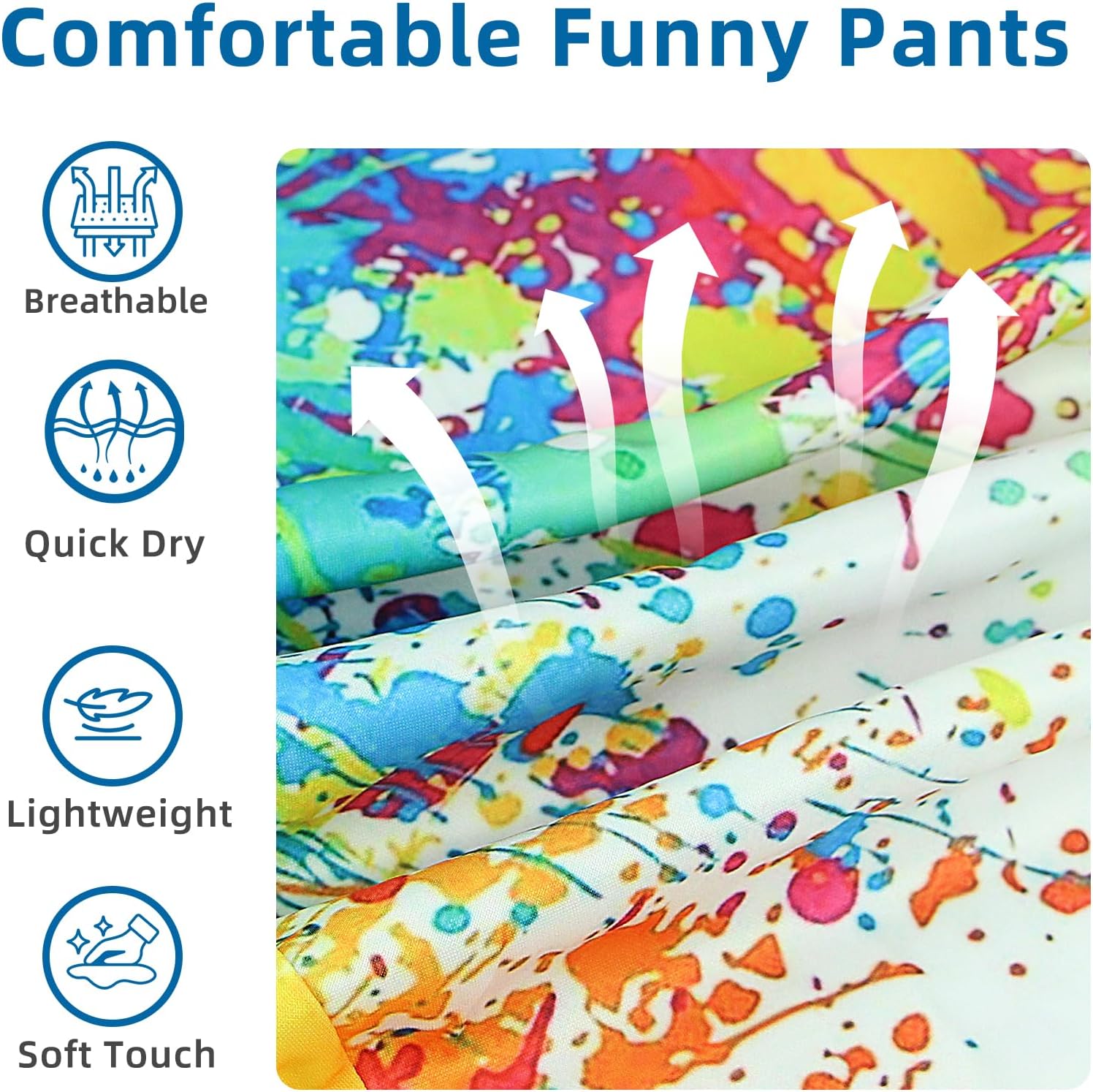 Mens Women Sweatpants 80s 90s Retro Joggers Sports Pant Funny Track Pants with Pockets - Image 5