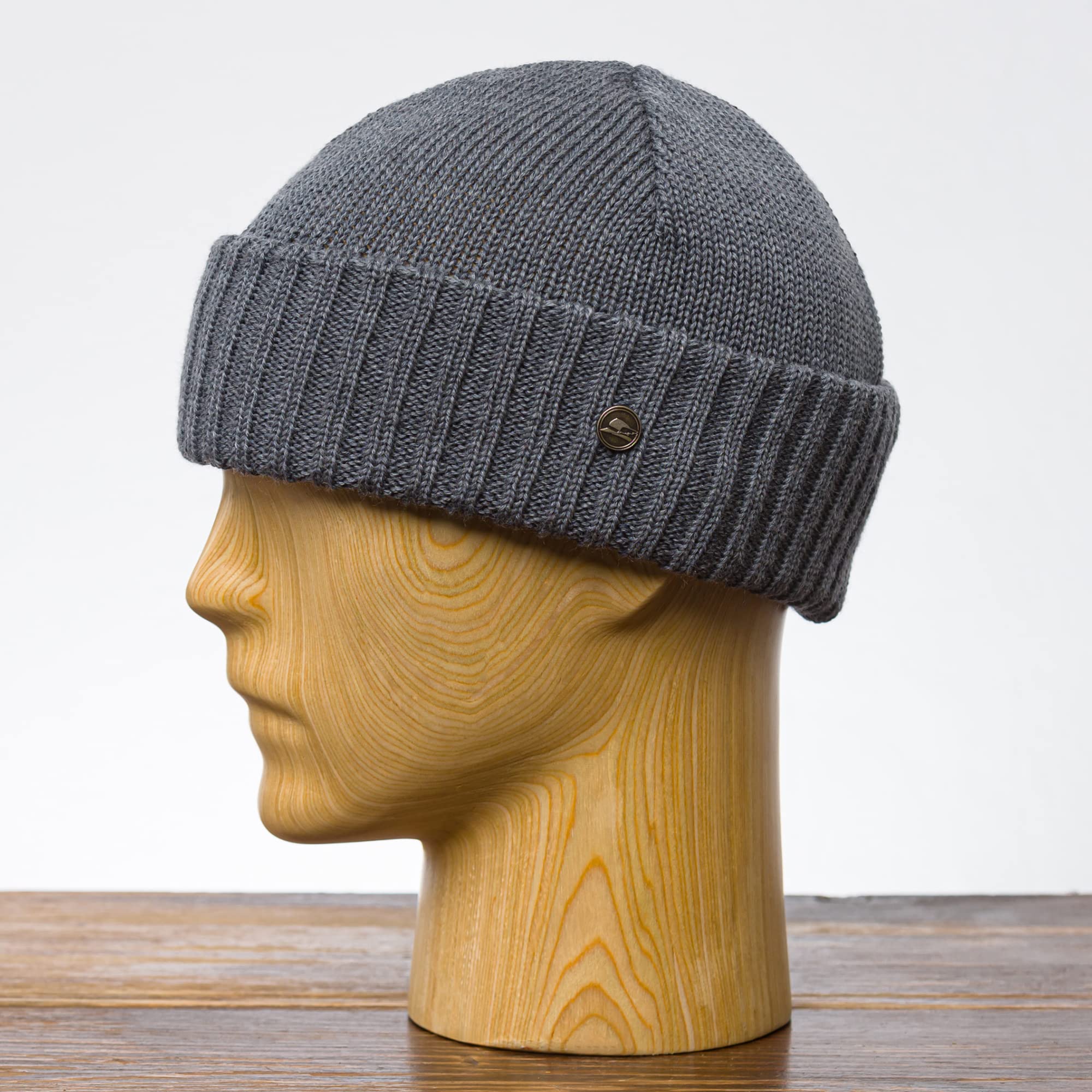 Sterkowski Orso Strickmütze | 100% Merinowolle Beanie für Herren und Damen | Warme Wintermütze Rippstrickmütze