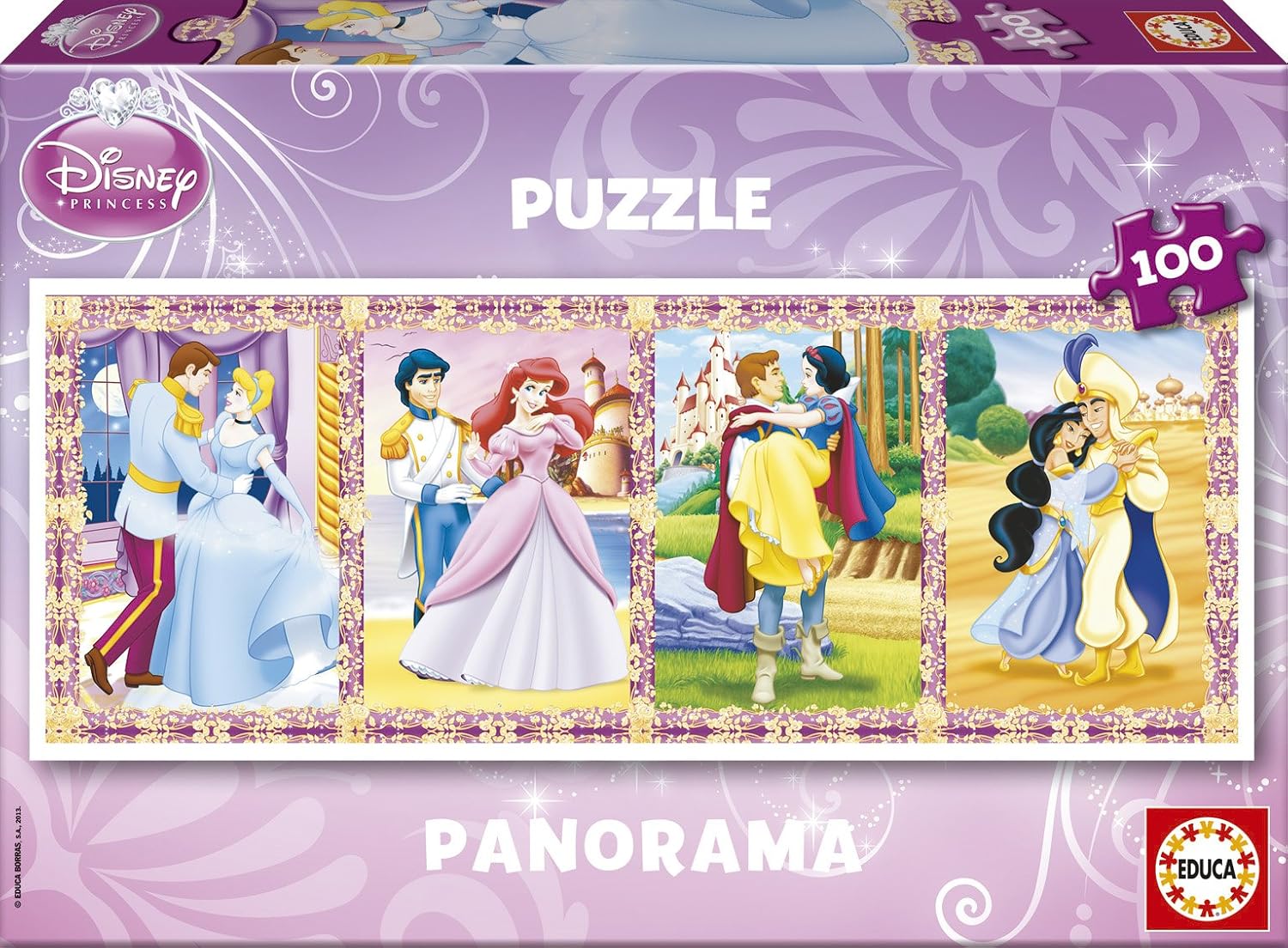 Educa 13500 Disney Princess Jigsaw Puzzle - 100 Pieces : Amazon.co.uk ...
