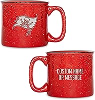 Vista 14 de Rico Industries NFL New York Giants - Taza de café personalizada de 12 onzas con logotipo grabado con láser profundo, taza de cerámica para acampar