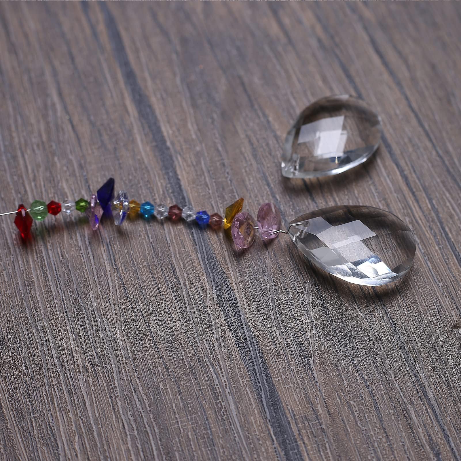 ToBeIT Crystal sun catcher conjures up light reflections decorative pendant DIY (D) - Image 4