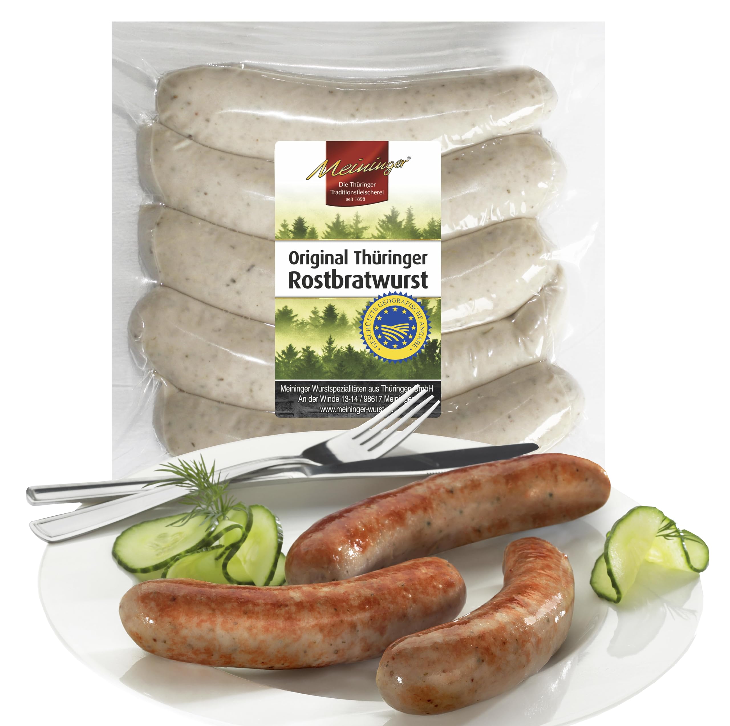 Thüringer Rostbratwurst - vorgebrüht - 4x 5 Stück