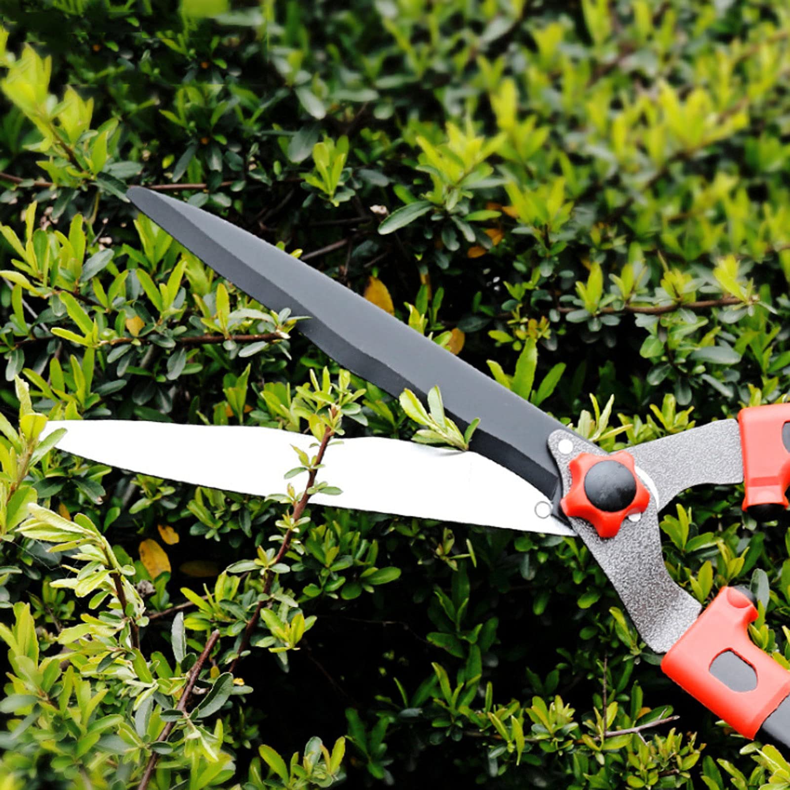 Cisailles À Haies De Jardin Outils De Jardinage, Taille-Haies Cisailles À Haies De Jardin Manuelles De 27 Pouces avec Lame Ondulée en Acier Au Carbone pour Couper Les Buis,