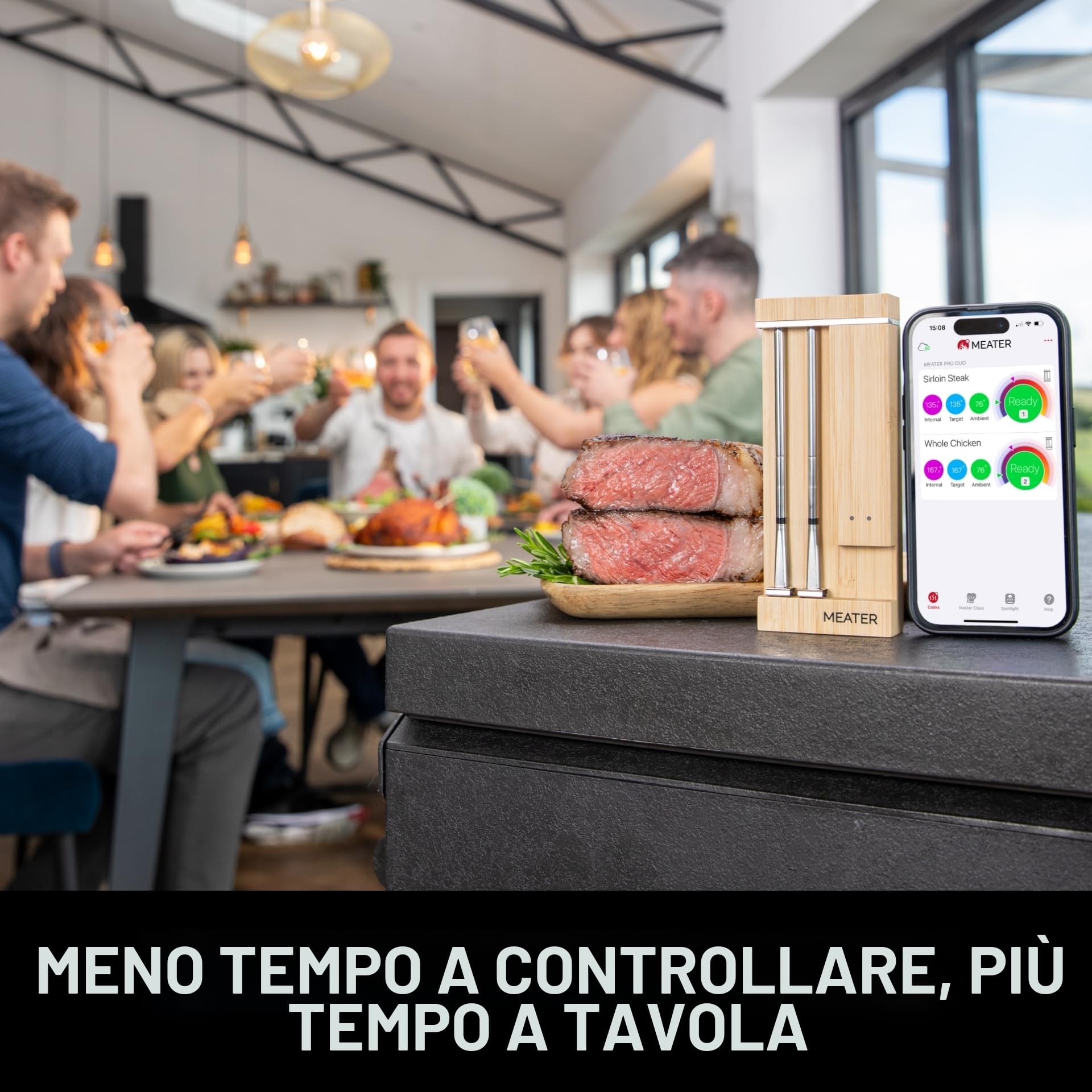 Meater Pro Duo termometro digitale intelligente 550°C grande raggio precisione certificata barbecue forno