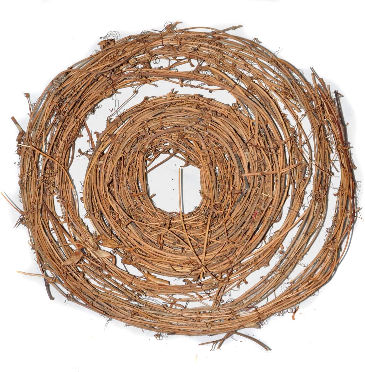 2 Pcs Natural Grapevine Twig Garland Wreaths, Vine Branch Wreath, 15-Feet Crafts Rattan Wreath for DIY Christmas Craft, Front Door Wall Hanging, Wedding, Party, Seasonal Home Decor - Image 2