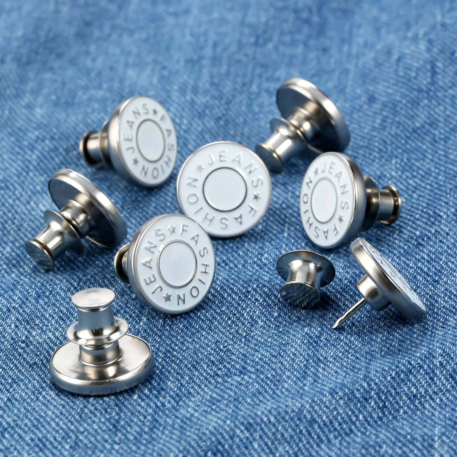 Buy 8pcs No sew Jeans Waists Pants Tightener Adjuster Instant Button